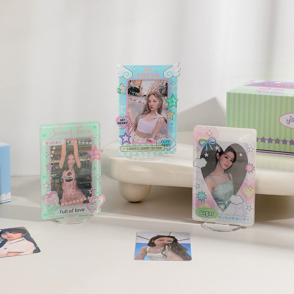 Студенческая доска Hisocute три дюйма фоторамка столик, чтобы держать маленькую карточку, пожел продукцию и декор
