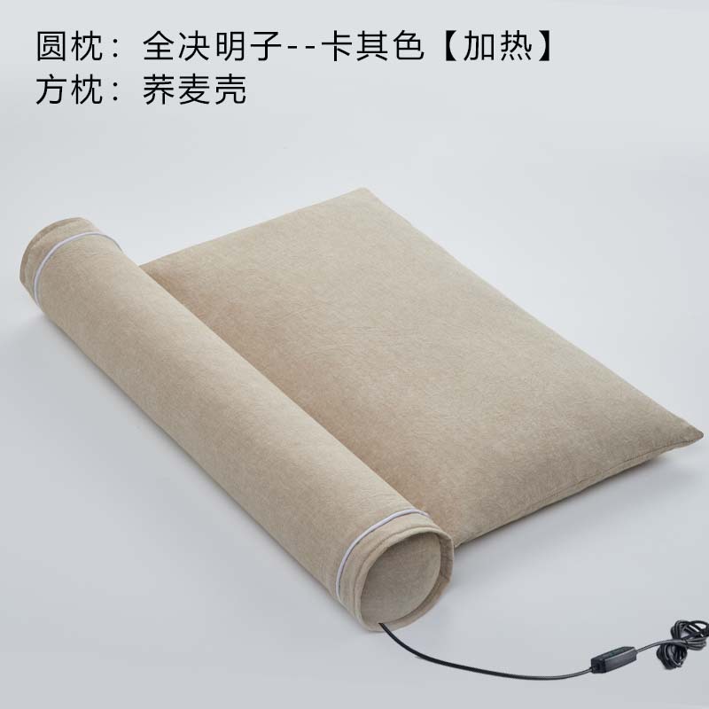 カシアシードラウンド枕、頸椎枕、睡眠用特別ネックピロー、強力な椎骨睡眠枕、リッチバッグ、円筒形キャンディハード枕|undefined