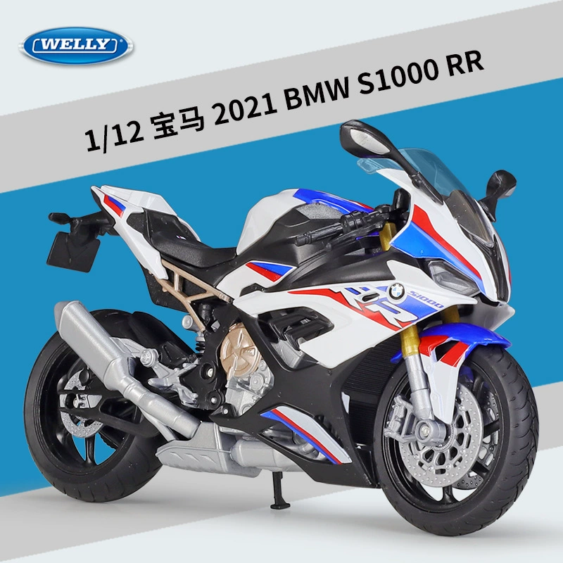 Welly 1:12 BMW2021 BMW S1000RR тяжёлая мотоциклетная модель, имитация, сплав, готовая коллекционная модель