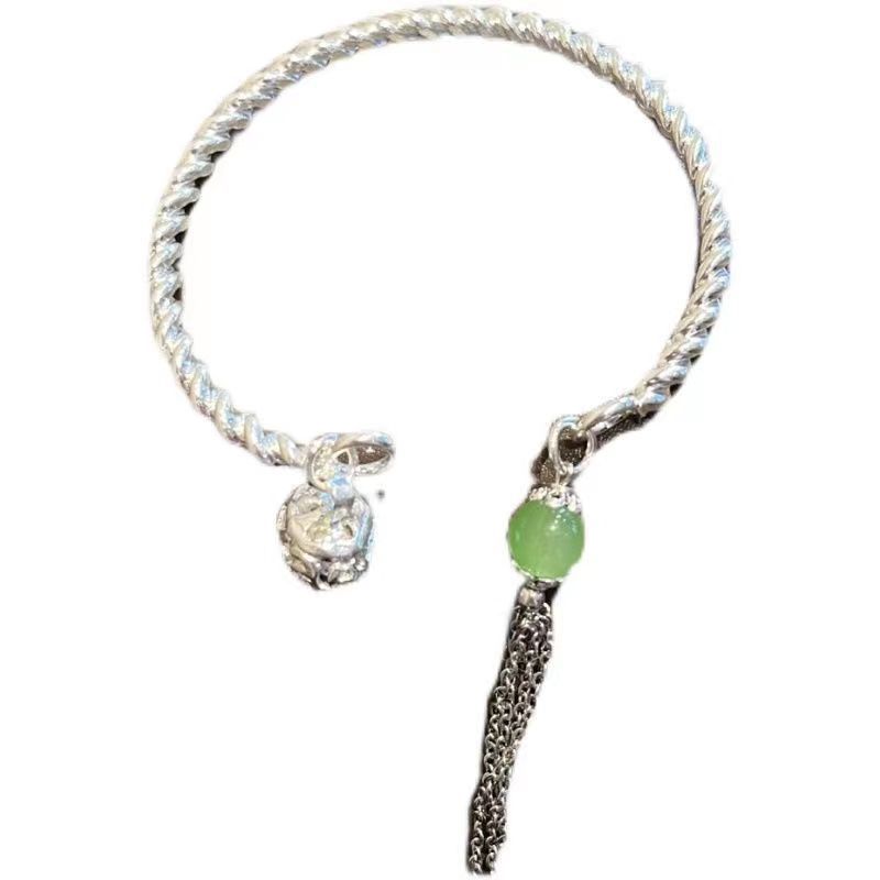 Una borla anillo de un solo paso Palacio Campana pulsera femenina ins nicho diseño estilo chino Bell pulsera novias regalo