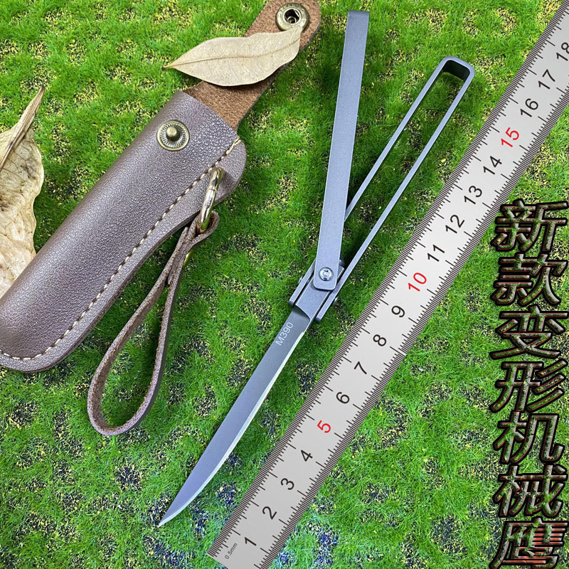 工厂新款折叠刀户外求生刀随身便携户外小刀水果刀迷你创意旋转刀