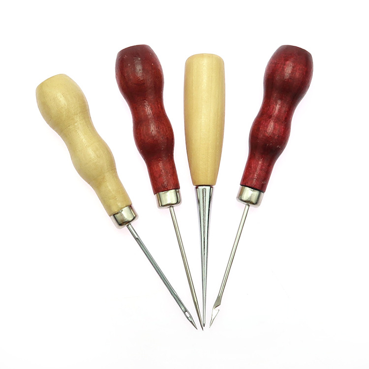 Fábrica al por mayor hilo herramientas de cuero traje DIY mano coser cera hilo traje diamante corte cuero arte herramientas 31 unidades traje