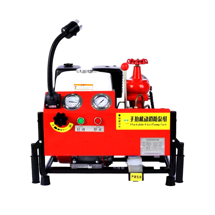 手抬机动消防泵汽油机旋片真空泵自动回油技术便携大流量高扬程水