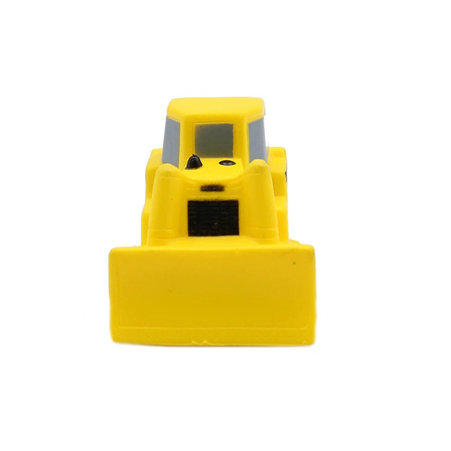 Оптовая продажа, полиуретановый бульдозер, прижимной мяч, детская декомпрессионная игрушка, экскаватор, форма прижимного мяча, печать логотипа