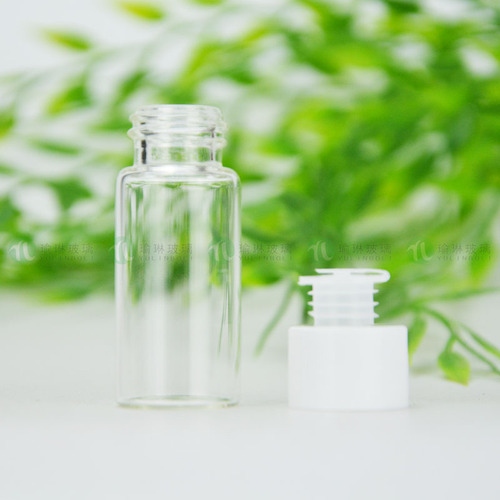 Wholesale glass bottles 5ml 10ml 15ml 20ml essential oil dispensing bottles white screw cap bottles cosmetic bottles