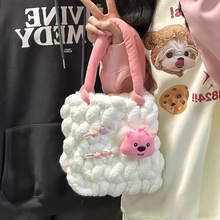 小海狸手工编织包包diy材料包loopy棉花糖云朵包自制作成品斜挎包