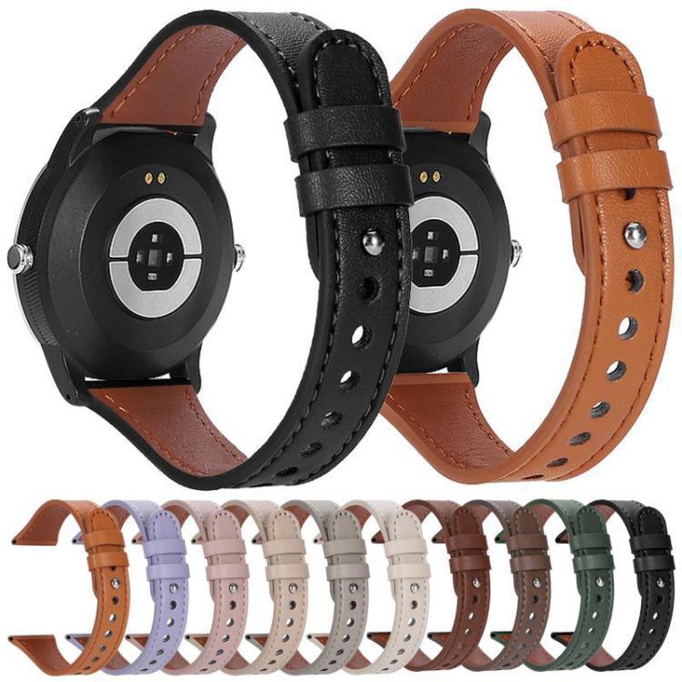 xDfind general doble anillo simple clavo cintura correa de cuero 22mm / 20mm multicolor