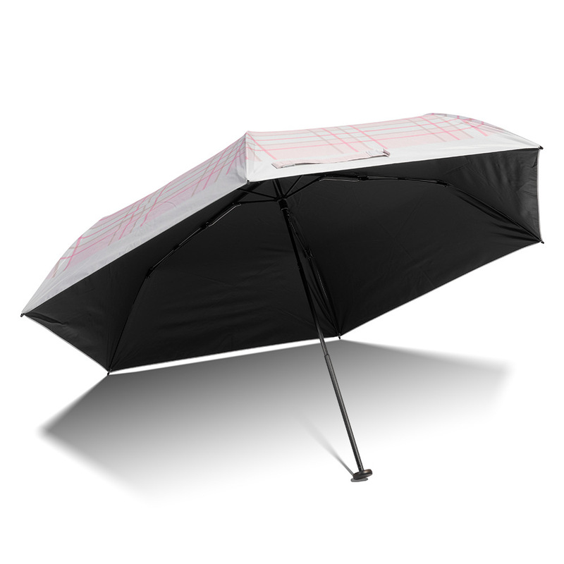 Manual Ultra Light Folding Umbrella with Uv Protection Compact Travel Sun Rain Umbrella Custom Logo Supplier