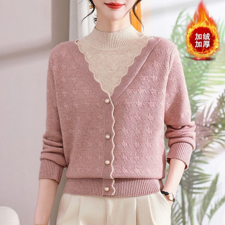 Fashion Casual Women's Clothing Mom's Sweater Knitwear Nanxi Phoenix Autumn and Winter New Daily Commuting Style