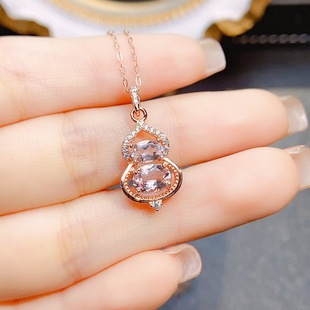 Factory wholesale explosions natural aquamarine pendant S925 silver inlaid main stone 4*6 selling Europe and the United States a generation of hair