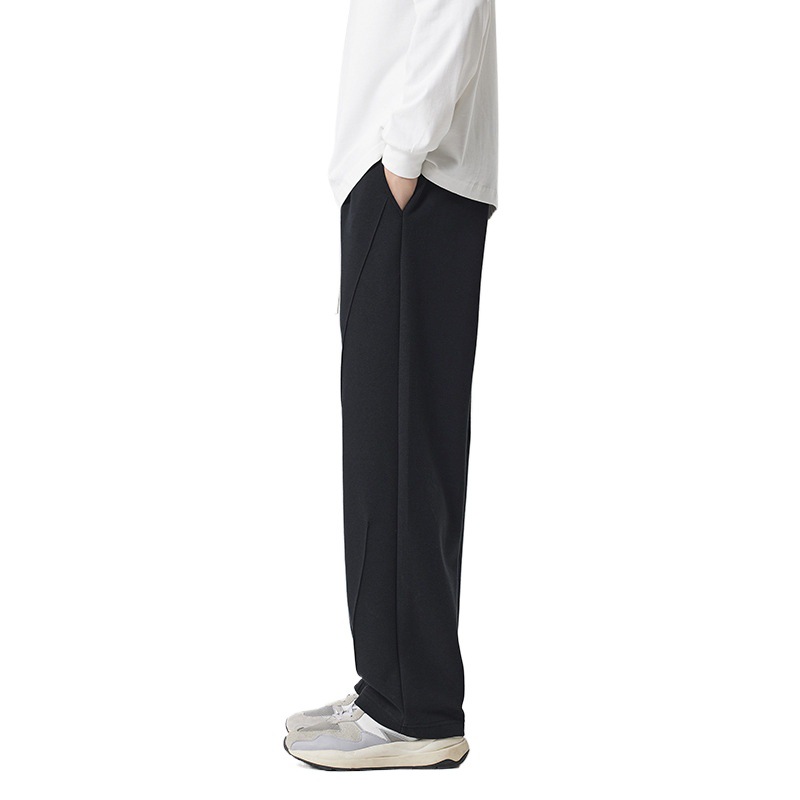 Pantalones americanos pesados de estilo masculino de moda pantalones de diseño casual pantalones largos sueltos pantalones deportivos rectos grises