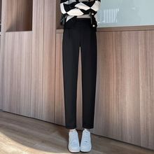 加绒女裤秋季哈伦裤新款羊羔绒休闲小脚萝卜裤运动裤子新品