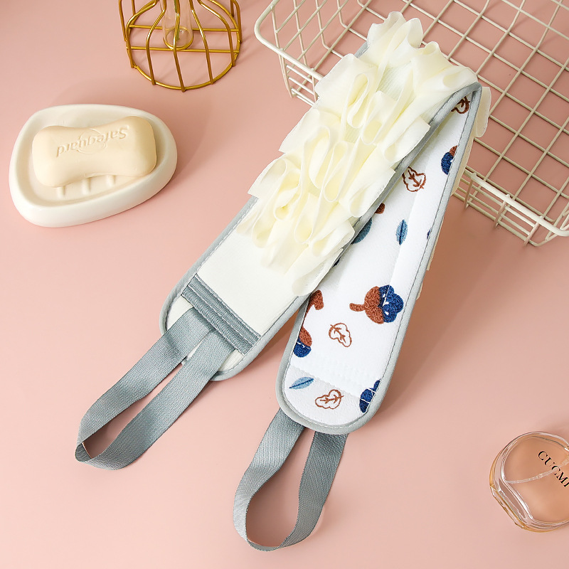 Doble capa gruesa toalla de tela de baño larga toalla de espalda artefacto poderoso frota de barro para descontaminación doméstica tira de tracción especial