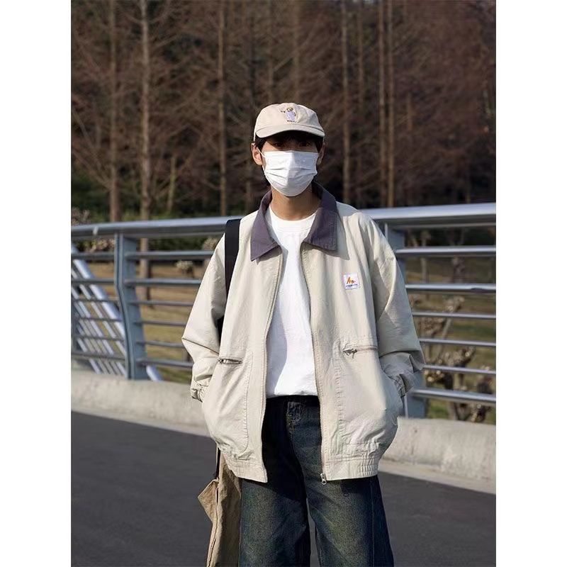 Japanese retro trend jacket for men and women