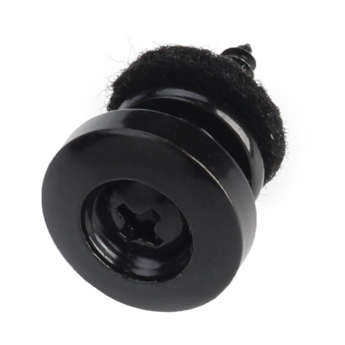 Pack of 2 folk acoustic guitar anti-slip tail nails concave bass electric guitar thickened nails black metal strap buttons