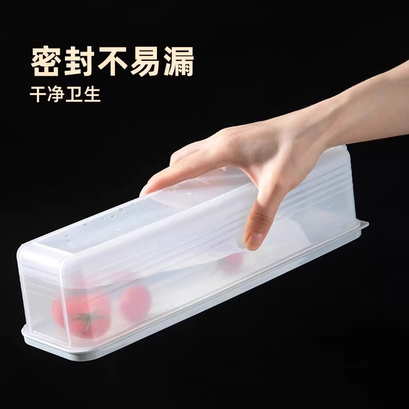 麺収納ボックス食品グレードの大容量長方形プラスチック鮮度保持ボックス多機能キッチン穀物密封ボックス|undefined