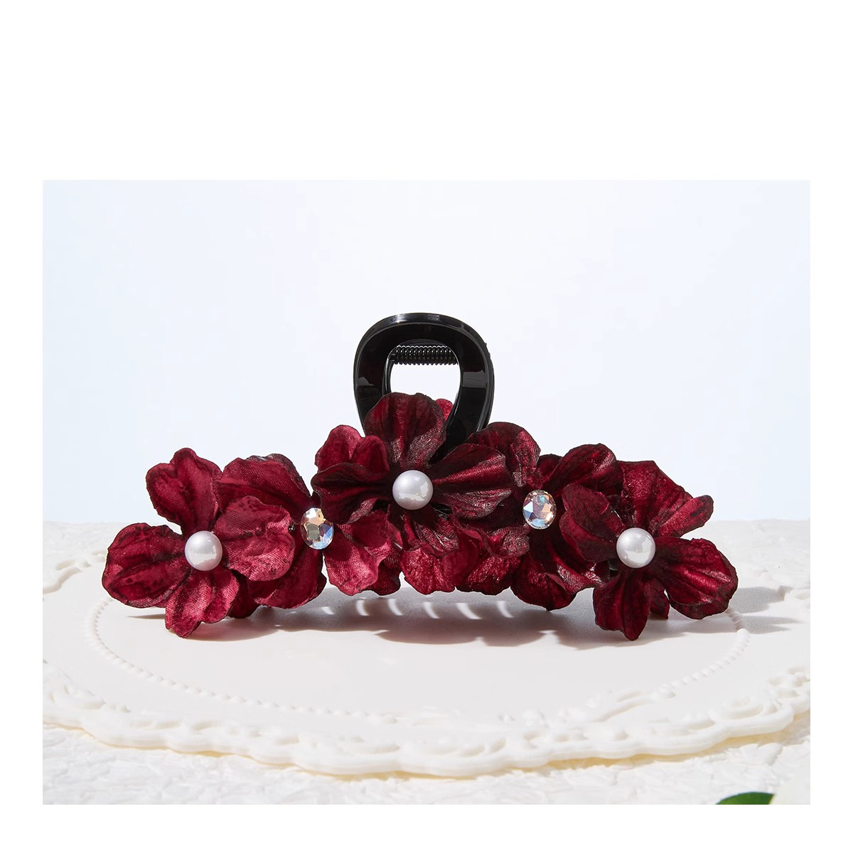 All Seasons Season Vacation Simple Style Women's Plumeria Plastic Cloth Hair Claws