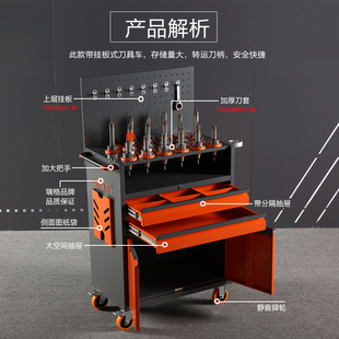 Cnc Machining Tool Holder Cnc Tool Management Tool Cart Bt4050Hsk Tool Holder Rack Capto