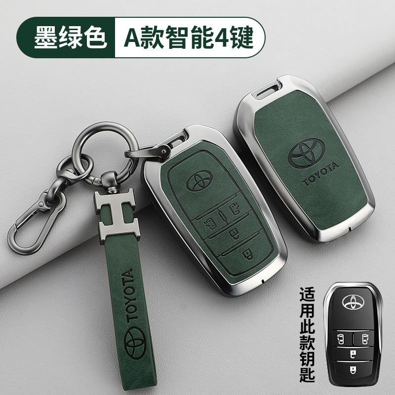 토요타 A타입 4버튼 다크 그린 + H 가죽 스트랩 + 말굽 버클