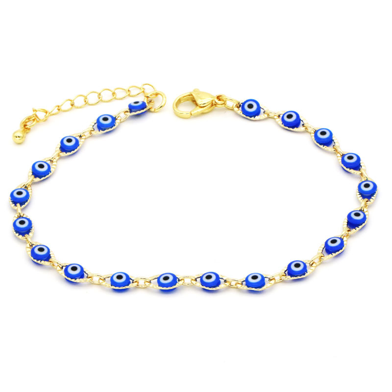 Fashion Devilu0027S Eye Copper Enamel Bracelets 1 Piece