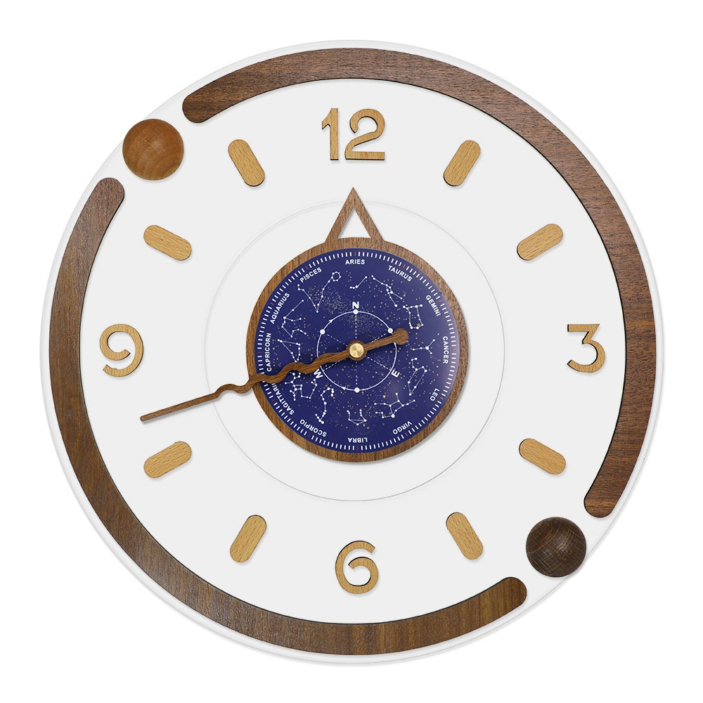 Новые креативные настенные часы Модная современная домашняя гостиная атмосферные часы бесшумные настенные минималистские часы