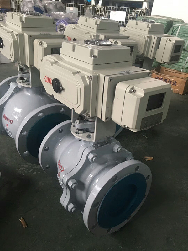 415V电动球阀DN100 防爆防水铸钢 不锈钢球阀