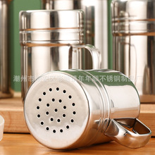 304不锈钢撒粉罐调味罐 花式咖啡撒粉器 可可粉撒粉筒 密孔牙签罐