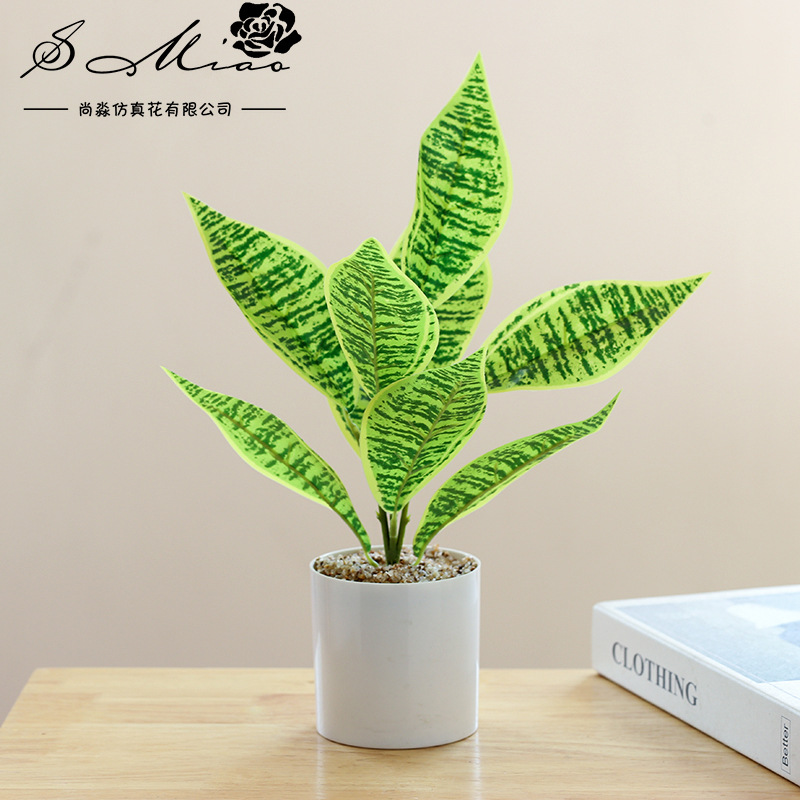 Flores artificiales, plantas verdes artificiales, bonsái, adornos creativos, flores simuladas, plantas de plástico, decoración de interiores, dropshipping, plantas en maceta simuladas