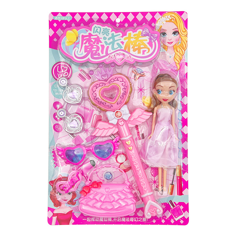 Sonido de varita mágica princesa luminosa luminosa proyección de juguete niña de hadas convertida en corona infantil palo de hadas