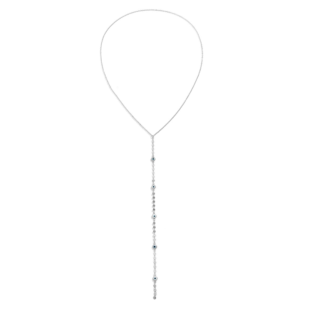 Simple Style Geometric Imitation Pearl Metal Necklace