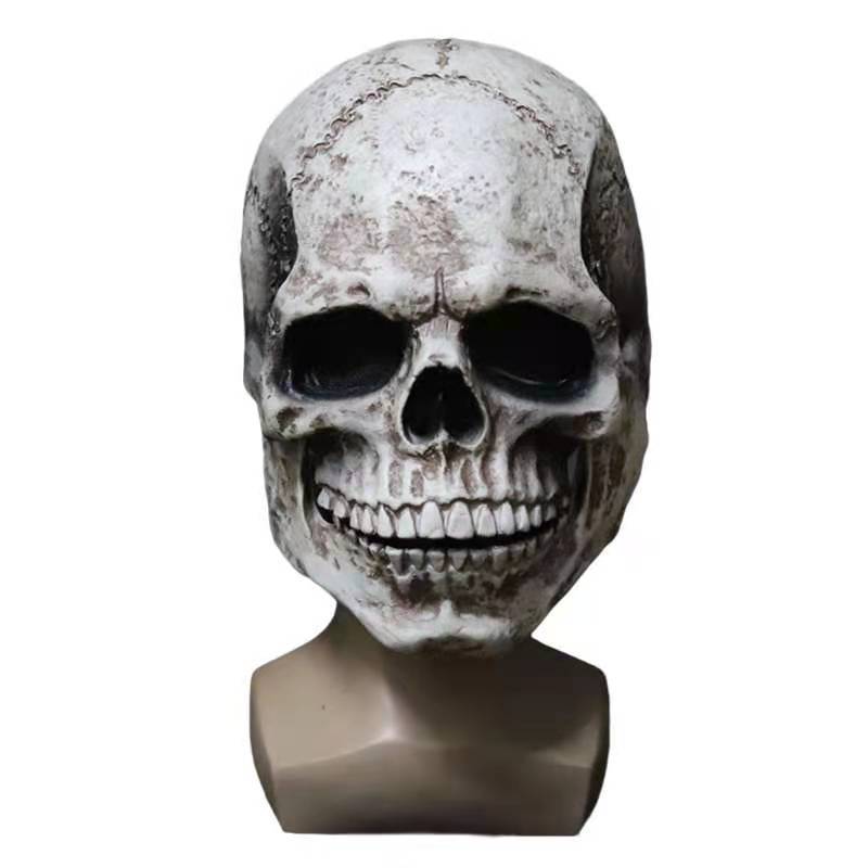 2021 transfronterizo nueva boca móvil cráneo máscara de cráneo cubierta de la cabeza Halloween horror máscara de cráneo