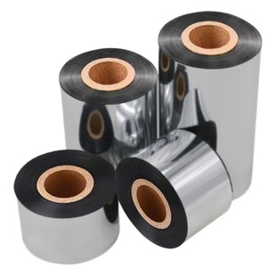 Factory wholesale office thermal transfer consumables black ribbon barcode printing wax-based mixed-based resin washed ribbon