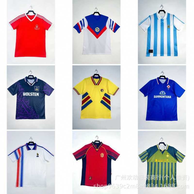 Classic Retro Wholesale Brazil England Portugal Ac Arsenal Roma Argentina Juventus Short-Sleeved Football Jerseys Classic Retro Wholesale Brazil England Portugal Ac Arsenal Roma Argentina Juventus Short-Sleeved Football Jerseys