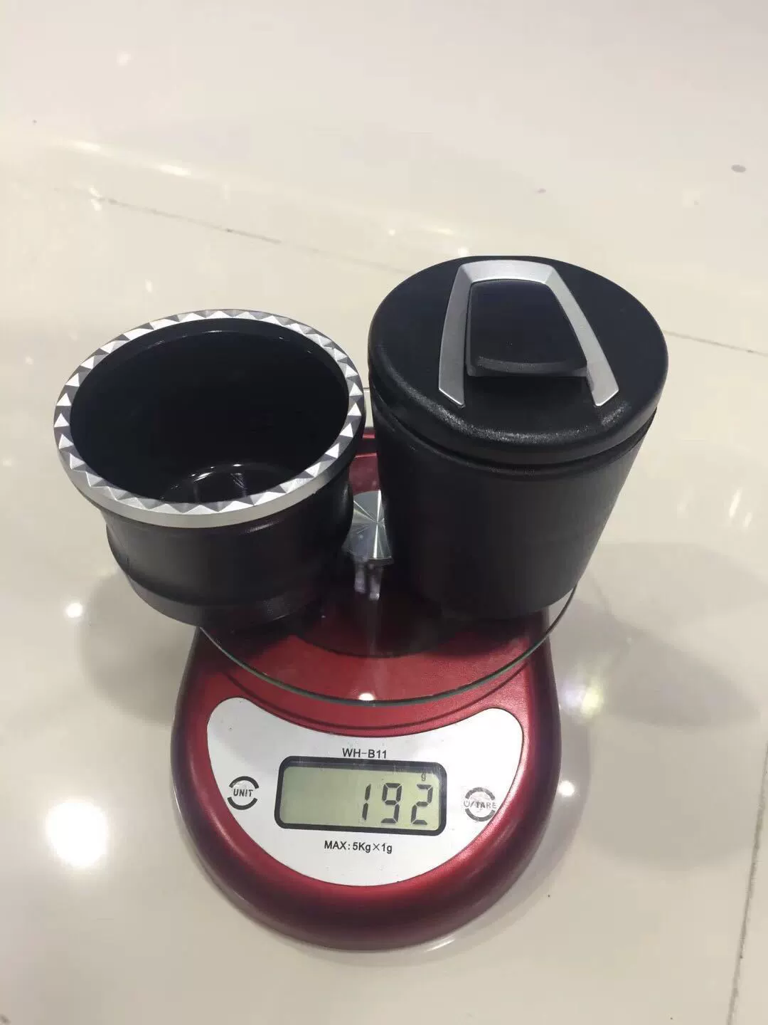 Ashtray with light