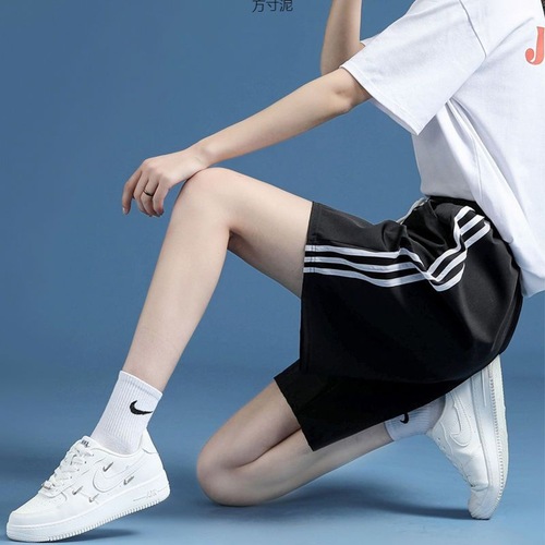 Women's Loose 5-inch Ice Silk Quick-dry Sports Shorts, High-waisted Korean-style Casual Summer Thin Pajama Shorts for Running