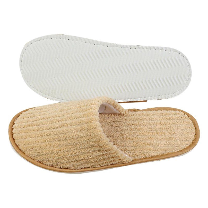 New travel portable beauty salon non-disposable slippers Hotel Hotel Club coral fleece slippers washable