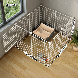 Dog Fence Small Size Dogs Household Indoor One Room One Bathroom Pet Fence Kennel with Toilet Area Anti-Jailbreak Dog Cage