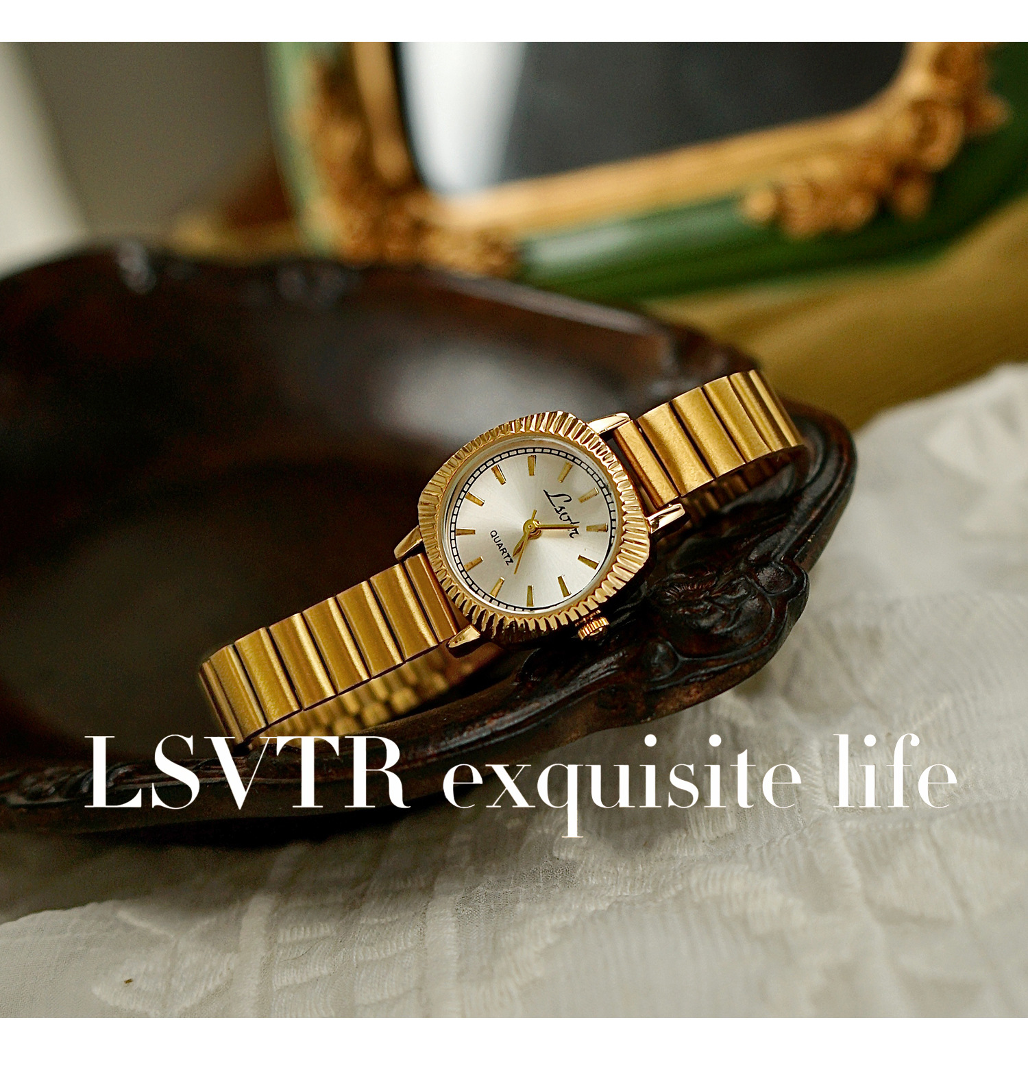 Simple Style Classic Style Solid Color Healing Crystals Rings Quartz Watch Women's Watches display picture 4