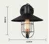 Retro sconce for corridor, creative sheet, street wall lantern for gazebo suitable for stairs, American style