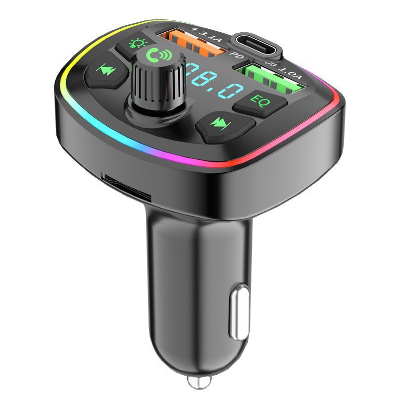 Venta al por mayor Q7 coche REPRODUCTOR DE MP3 Bluetooth manos libres FM transmisor multi-función tarjeta inserción máquina PD carga rápida coche MP3