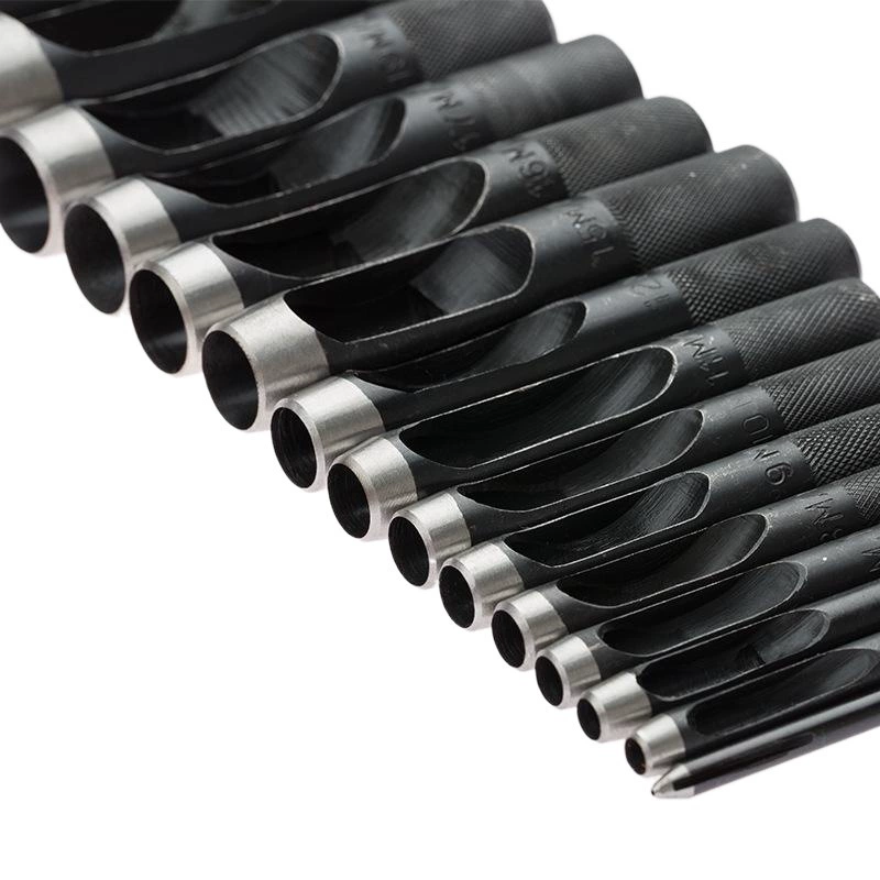 Трансграничный бытовой Перфоратор с черным поясом Кожаный Дырокол Полый перфоратор Ручной инструмент Долото Круглый перфоратор