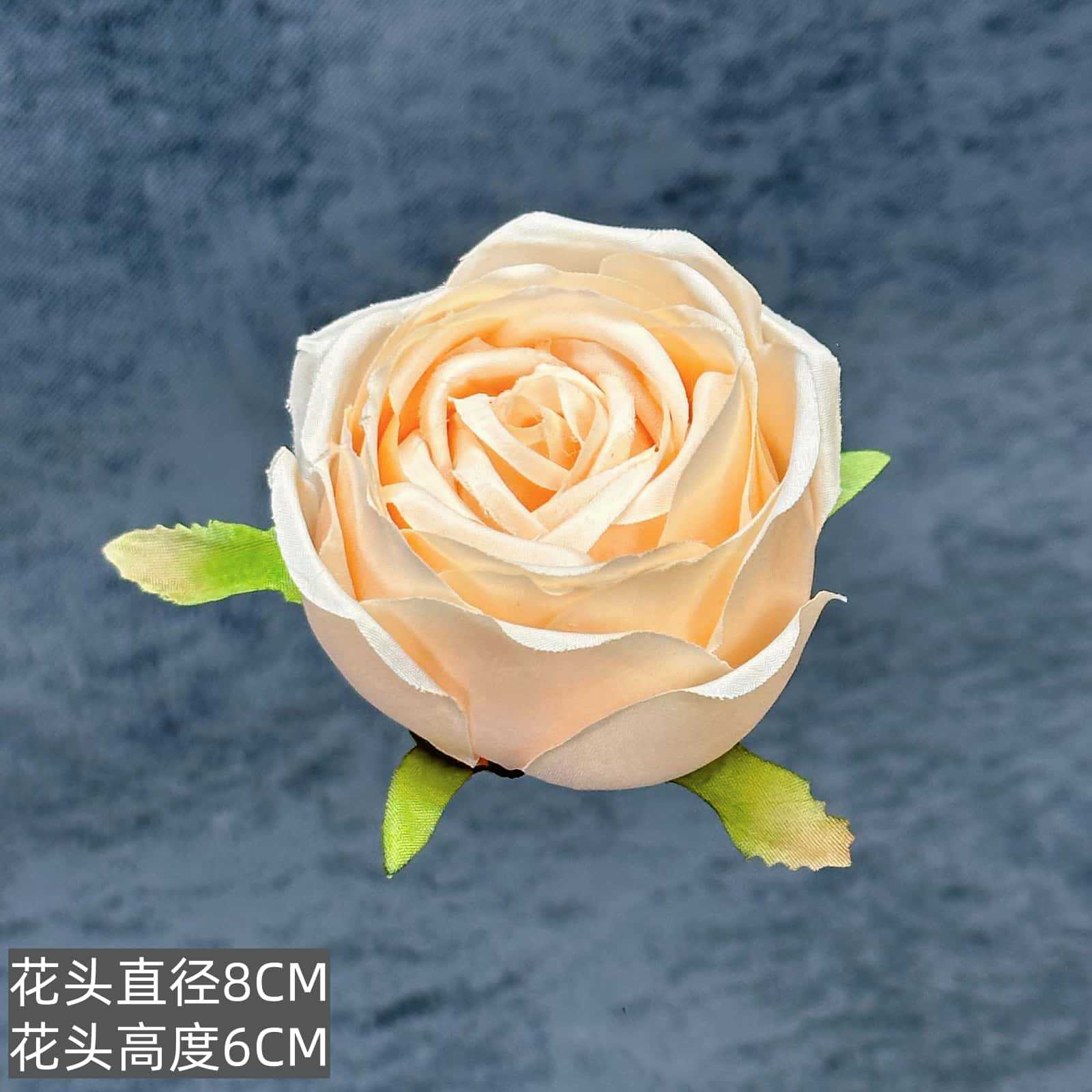 Franela artificial flor Rosa cabeza ramillete rojo boda flor pared tiro apoyos flor artificial arco flor artificial al por mayor