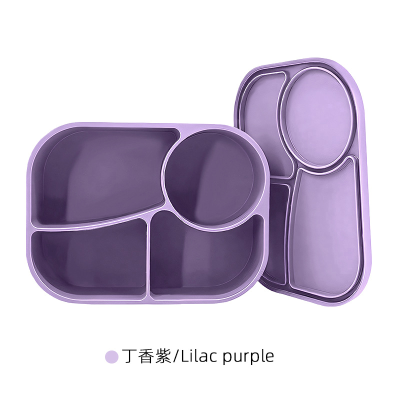 La lonchera de silicona de grado alimenticio transfronterizo se puede calentar en el horno microondas, la lonchera, la caja de almacenamiento hermética y hermética de alimentos, la caja de bento