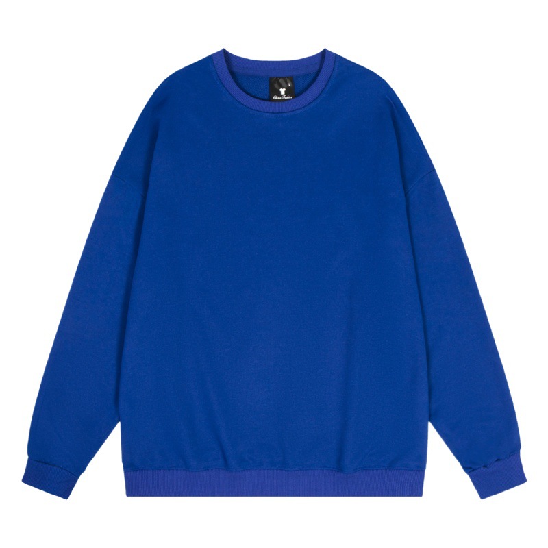 Sudadera de cuello redondo de color sólido TEMU de Amazon transfronteriza, totalmente de poliéster, unisex, manga larga, venta al por mayor directamente de fábrica.