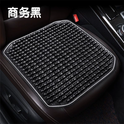 Cool pad: Wooden Beads, Ventilated Seat Pad, Cool - log-wood-beads-business-black-single-seat-2052c