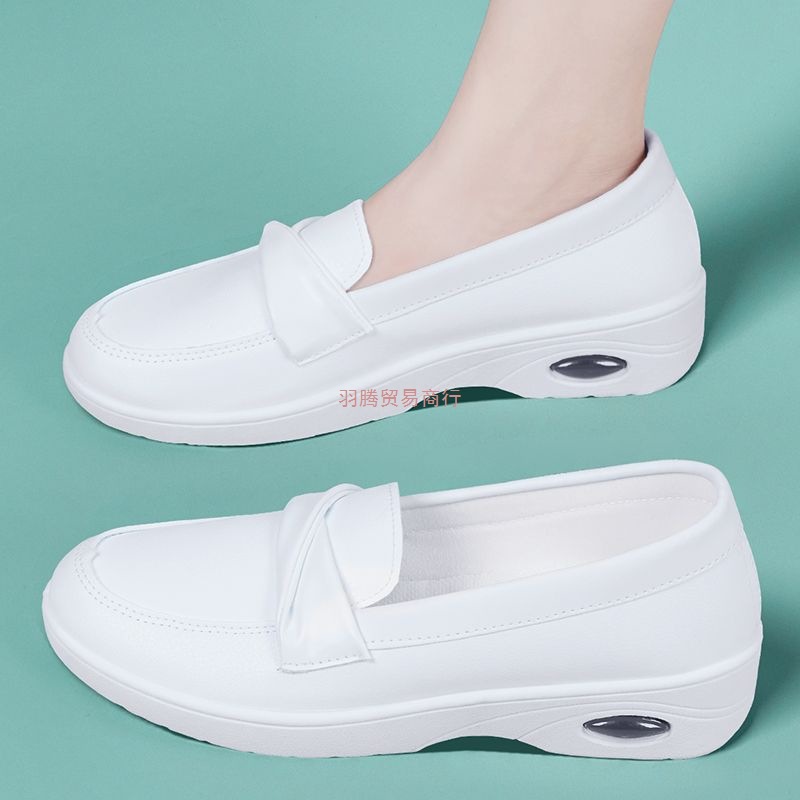 透气护士鞋女防滑医护专用工作鞋耐磨气垫休闲鞋厚底不累脚小白鞋