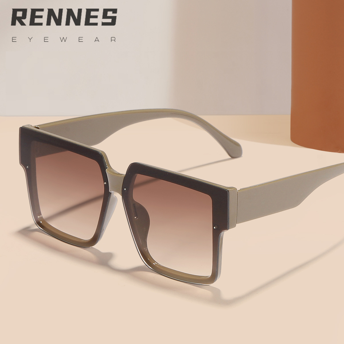 2024 nuevo estilo coreano elegante marco moda gafas de sol de las mujeres al aire libre sombrilla desgaste esencial gafas de sol UV400