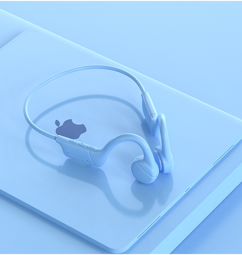 Nuevo Concepto de conducción ósea auricular Bluetooth inalámbrico no-en-oído Deportes oído-montado en espera larga fábrica modelo privado