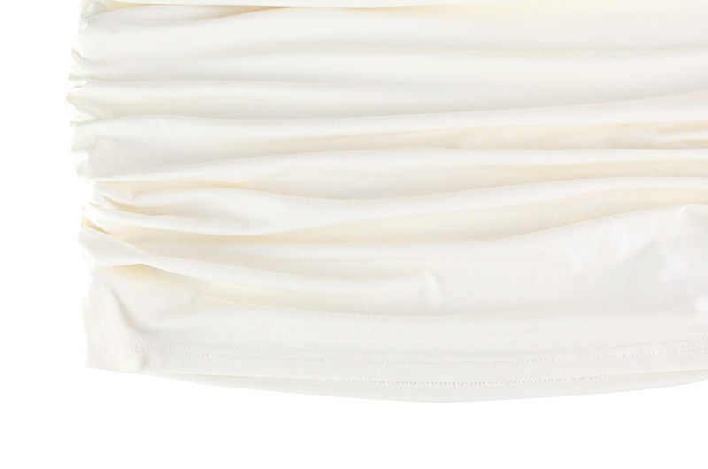 Women Clothing Swing Collar Low Cut Solid Color Simple Waist Fitted Workplace Adult Lady like Woman Hip Bag Dress