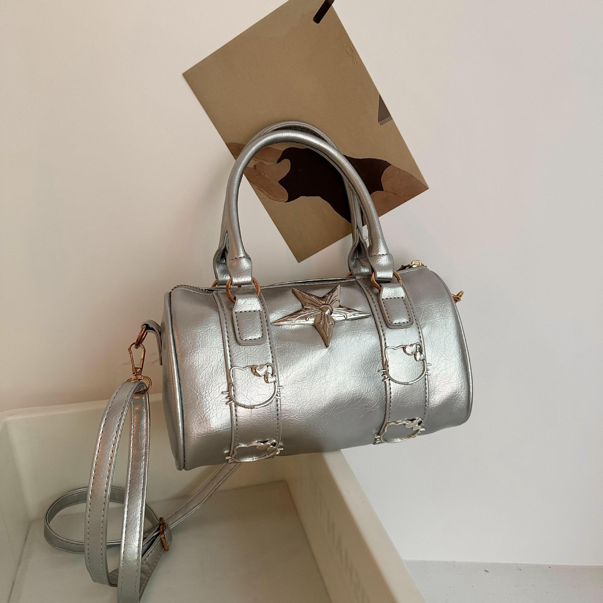 Piccolo design argento rotondo secchiello piccante ascella ragazza b, donne 2024 nuovo trendy e alla moda piccola nicchia spalla_voghion.com